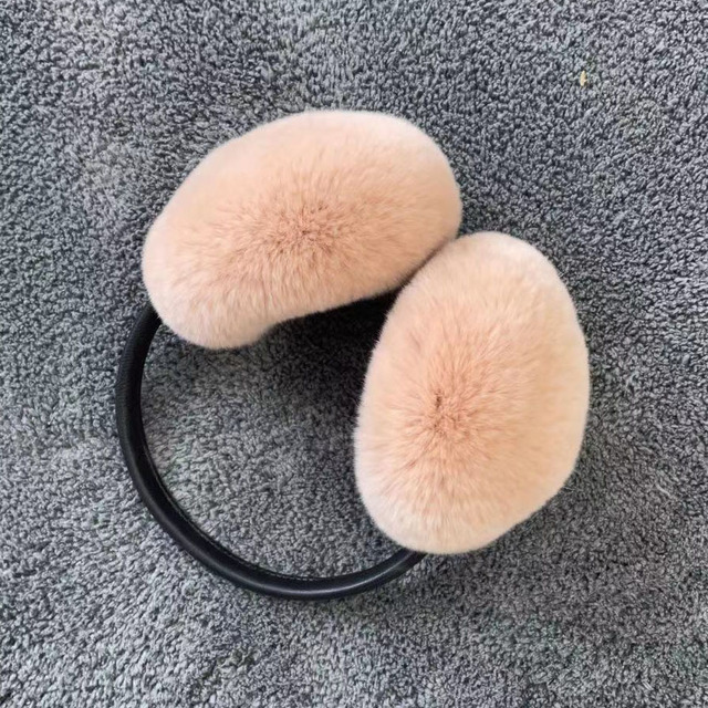 Rex Rabbit Fur Earmuff Women's Autumn and Winter Warm Earmuffs Earmuff Real Fur Ear Cover Ear Warmer  Ear Muffs Winter