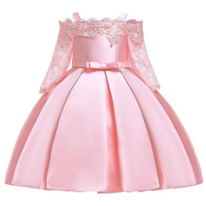 One Shoulder Princess Dress Kids Clothes For Girl Evening Wedding Party Gown Costume Children Clothing 3-10 Years Vestido
