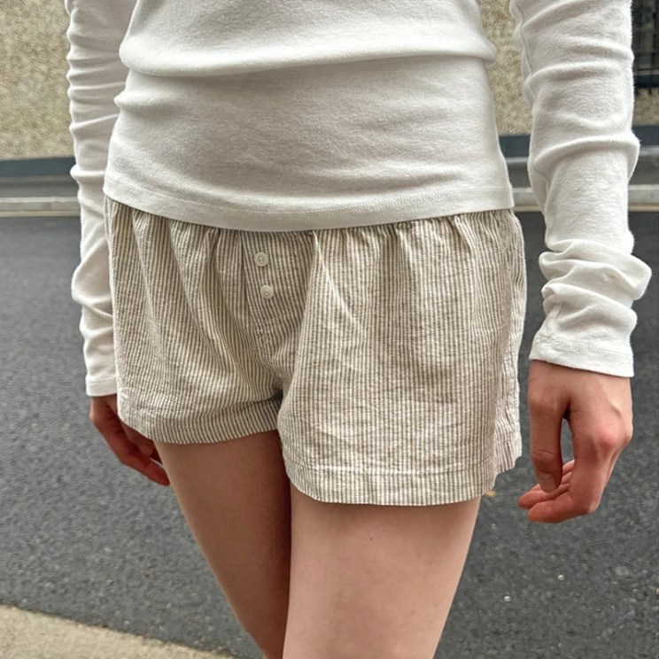 Y2K Floral Plaid Striped Comfy Pajamas Shorts Cutest Lounge Shorts Casual Loose Fit Elastic Waist Pants Summer Going Out Outfits